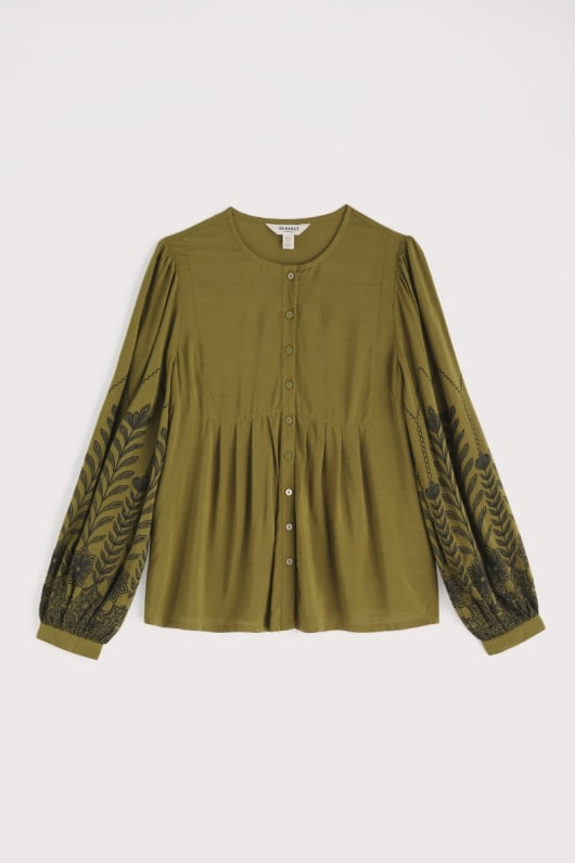 Seasalt Cornwall High Woods Blouson Sleeve Shirt