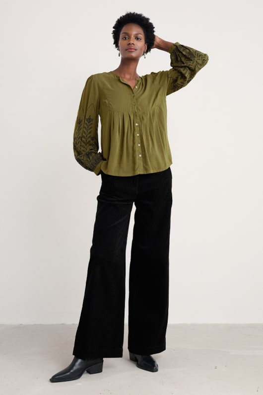 Seasalt Cornwall High Woods Blouson Sleeve Shirt