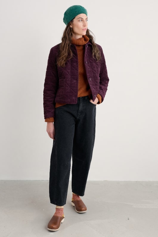 seasalt cornwall Incoming Tide Quilted Cord Jacket