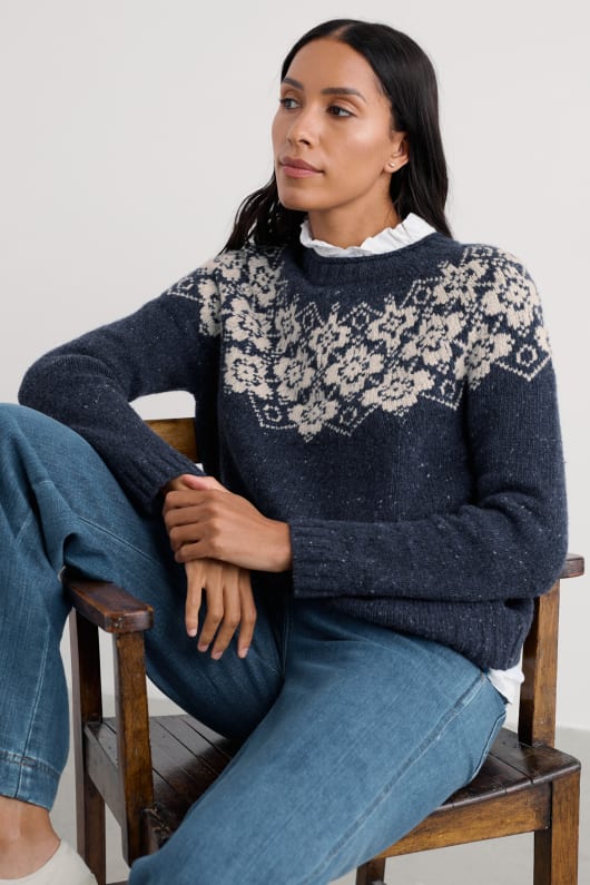 Seasalt Cornwall Johanna Fair Isle Jumper