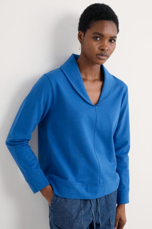 seasalt cornwall Knot Berry Shawl Neck Sweatshirt