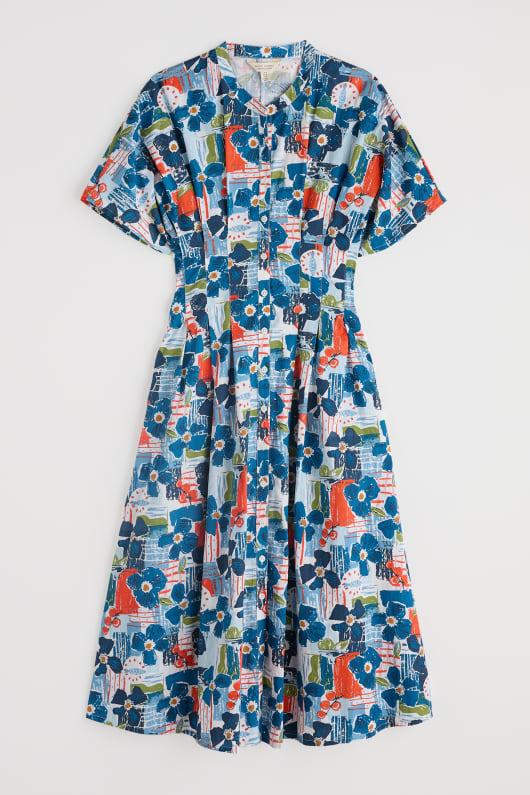 Seasalt Cornwall Lamorna Pleated Midi Dress