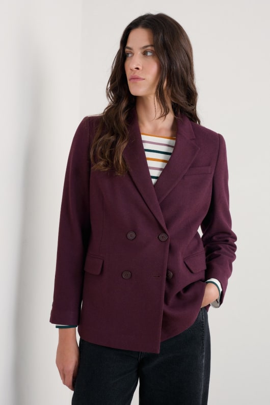 Seasalt Cornwall Lowena Wool-Blend Blazer
