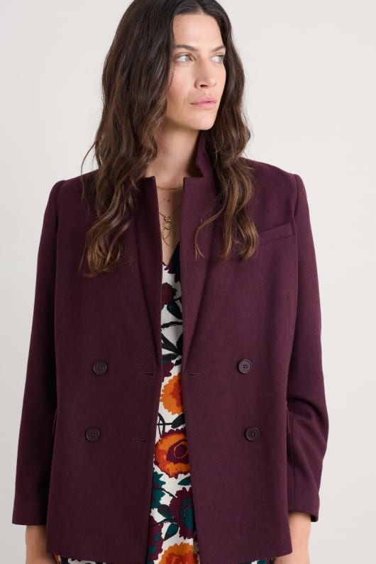 seasalt cornwall Lowena Wool-Blend Blazer