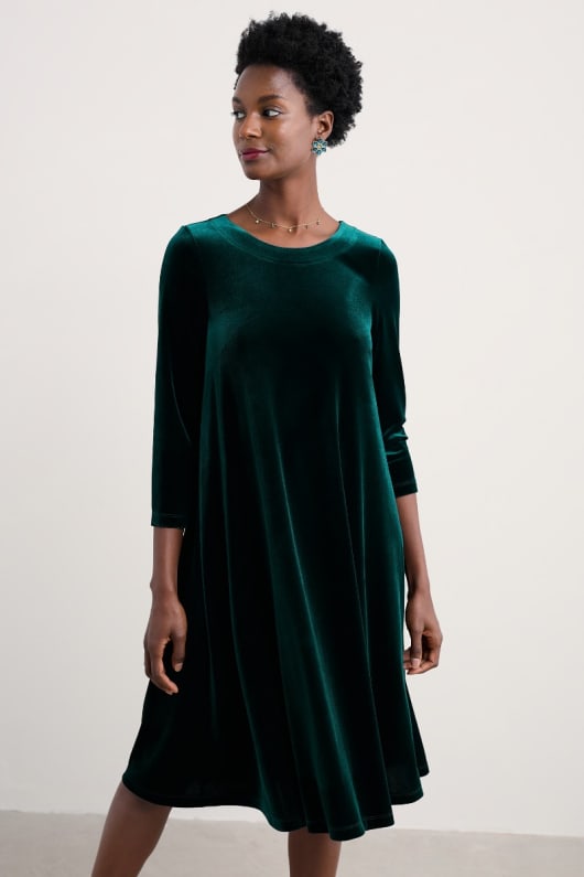 Seasalt Cornwall Mahonia Velvet Shift Dress