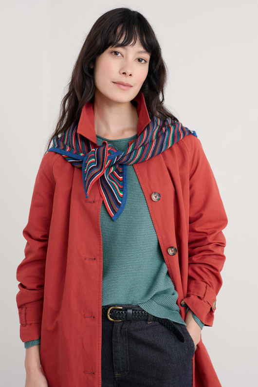 Seasalt Cornwall Makers Knitted Triangle Scarf