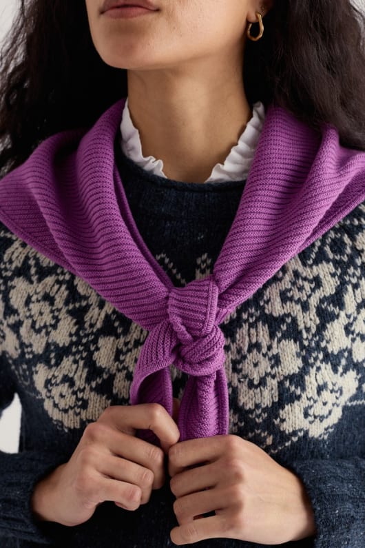 seasalt cornwall Makers Knitted Triangle Scarf