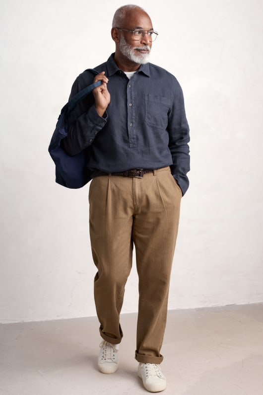 Seasalt Cornwall Men's Artist's Linen Shirt