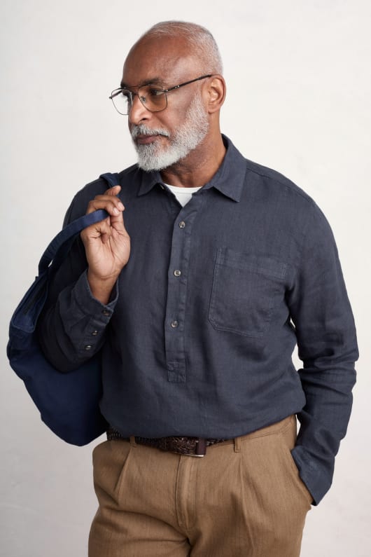 Seasalt Cornwall Men's Artist's Linen Shirt