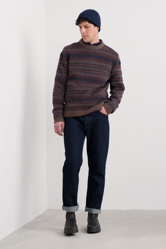 Seasalt Cornwall Men's Carracks Fair Isle Jumper