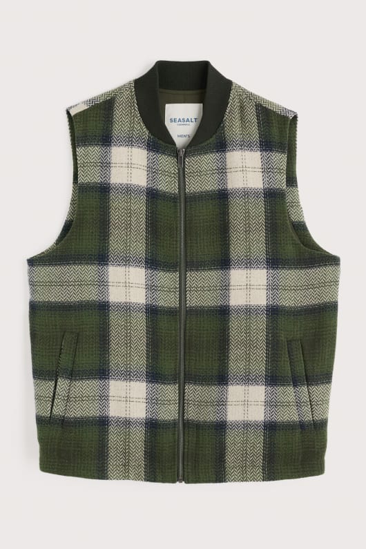 Seasalt Cornwall Men's Caulker Zip Up Waistcoat