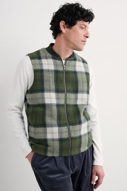 Seasalt Cornwall Men's Caulker Zip Up Waistcoat