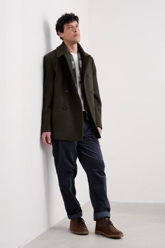 Seasalt Cornwall Men's Channel Wool Blend Coat