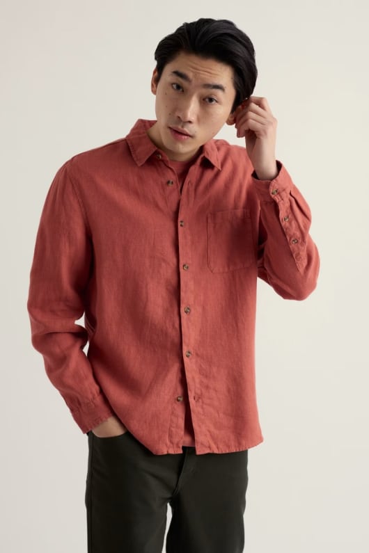 seasalt cornwall Men's Curator Linen Shirt