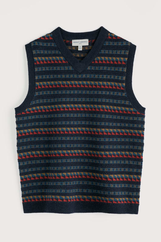 Seasalt Cornwall Men's Fair Isle Walt Vest