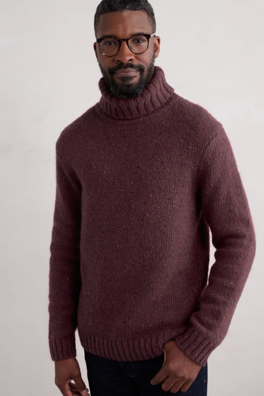 Seasalt Cornwall Men's Foresting Lambswool Jumper