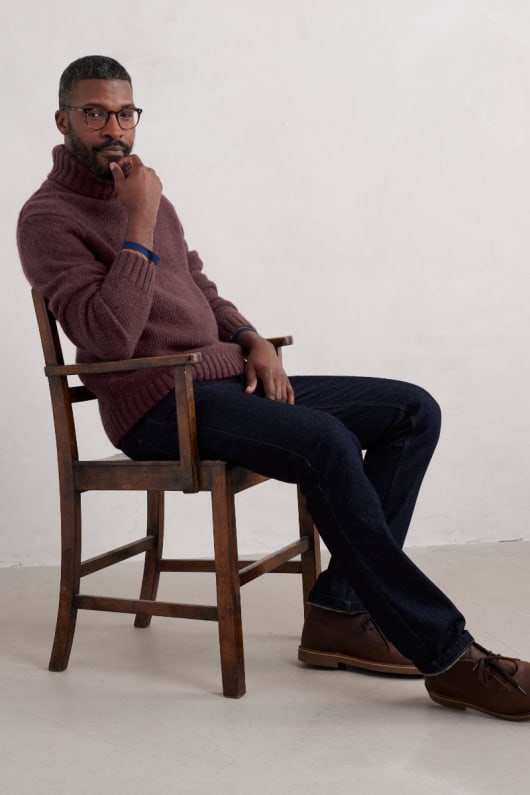 Seasalt Cornwall Men's Foresting Lambswool Jumper