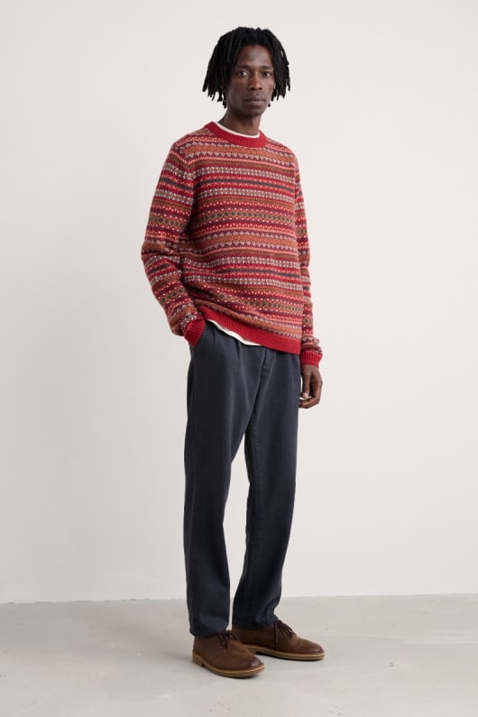 Seasalt Cornwall Men's Halyard Fair Isle Jumper