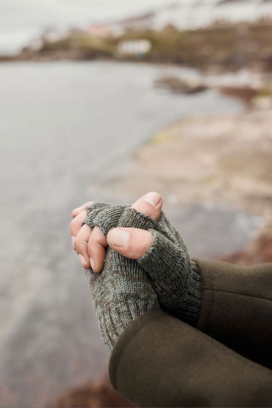 seasalt cornwall Men's Neot Fingerless Gloves