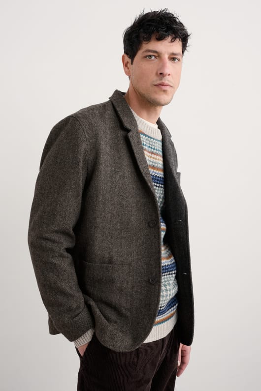 Seasalt Cornwall Men's Pelynt Textured Blazer