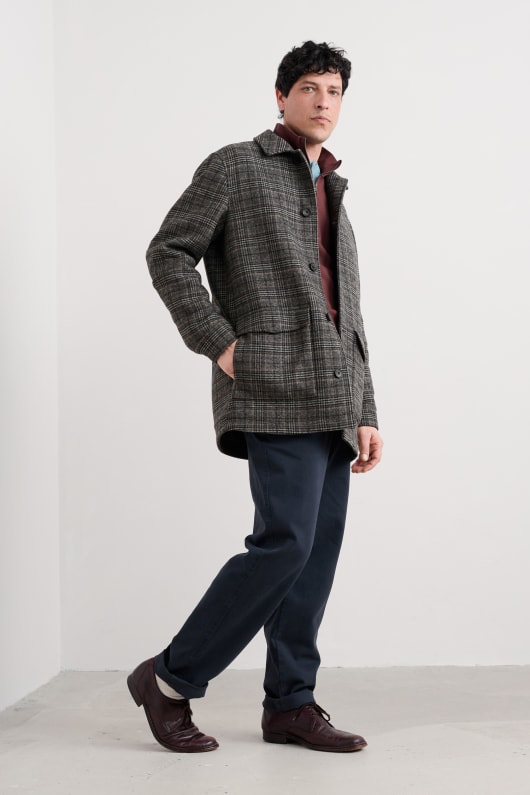 Seasalt Cornwall Men's Rowlocks Check Coat