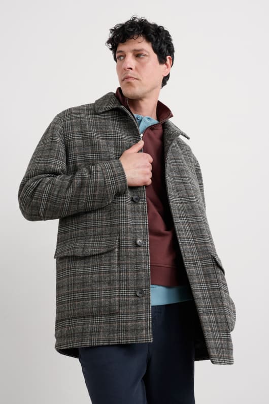 Seasalt Cornwall Men's Rowlocks Check Coat