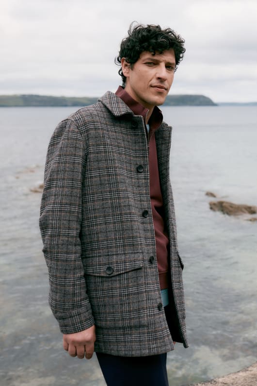 seasalt cornwall Men's Rowlocks Check Coat