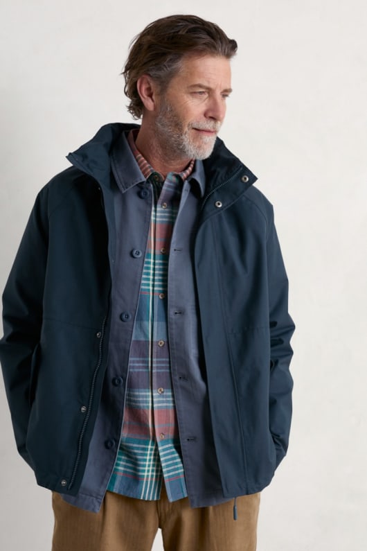 seasalt cornwall Men's Sea Edge Waterproof Coat
