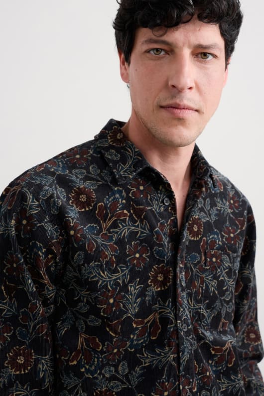 Seasalt Cornwall Men's Shoreman Printed Cord Shirt