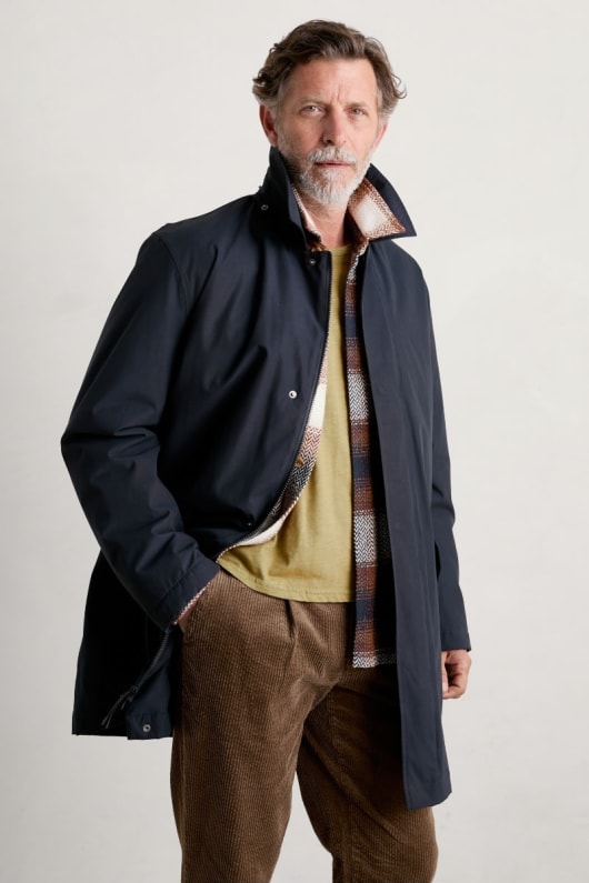 seasalt cornwall Men's Stone Wave Waterproof Coat