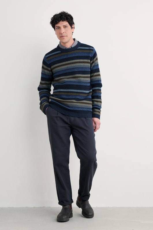 Seasalt Cornwall Men's Tynwen Striped Jumper