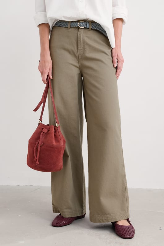 Seasalt Cornwall Milly Wide Leg Denim Trousers