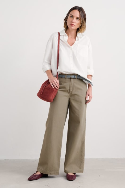 seasalt cornwall Milly Wide Leg Denim Trousers
