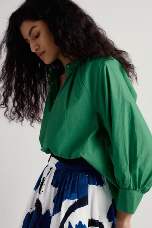 seasalt cornwall Moor Grass A-Line Shirt