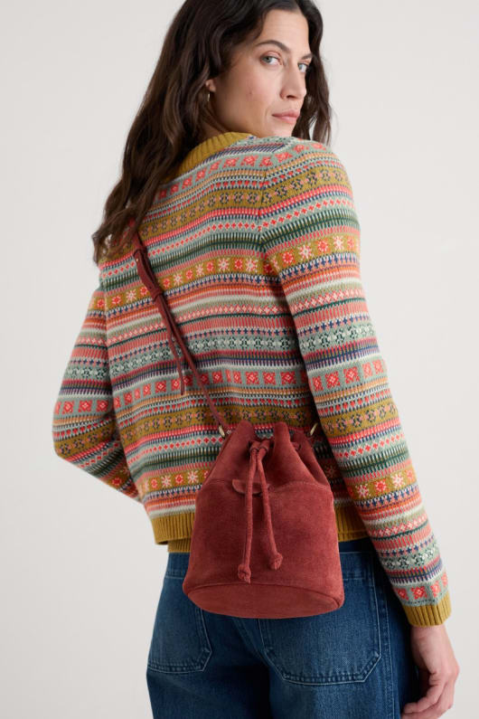 Seasalt Cornwall Mor Tide Suede Bucket Bag