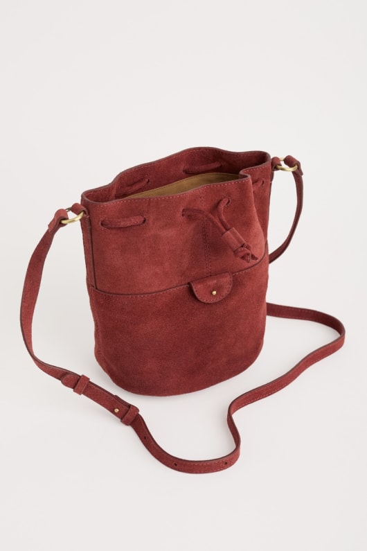 Seasalt Cornwall Mor Tide Suede Bucket Bag