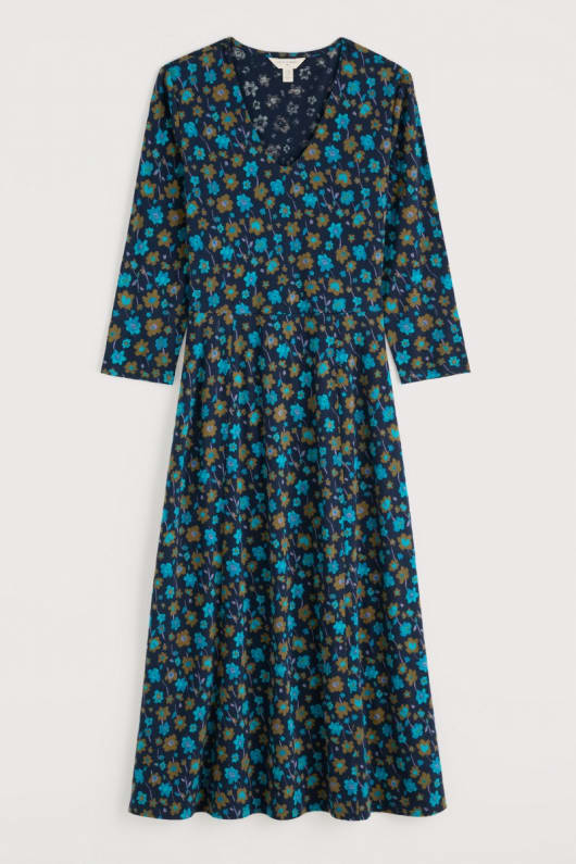 Seasalt Cornwall Nancy 3/4 Sleeve Jersey Dress