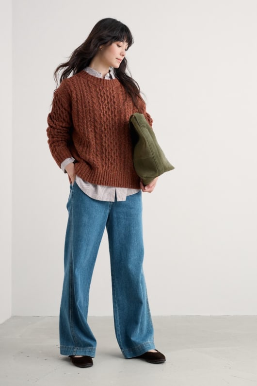 Seasalt Cornwall Newlyn Cable Knit Jumper