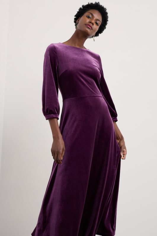 Seasalt Cornwall Oak Cottage Velvet Dress