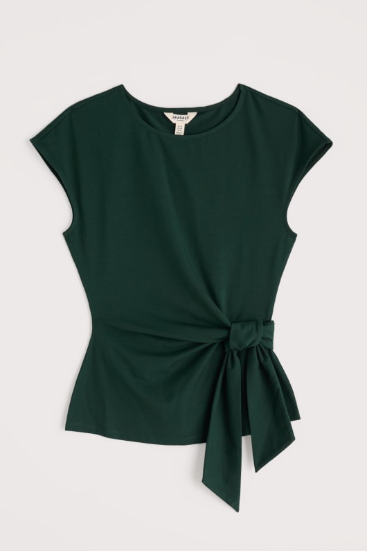 Seasalt Cornwall Oak Fern Top With Self-Tie Waist