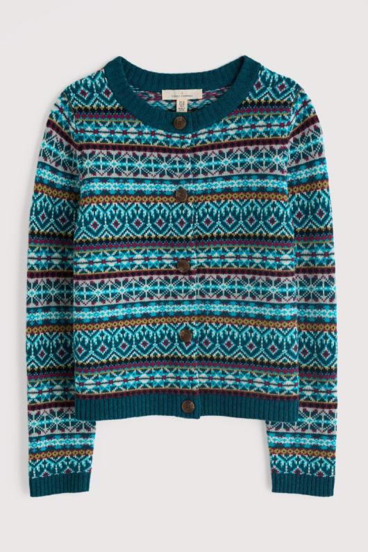 Seasalt Cornwall Percella Cove Fair Isle Cardigan