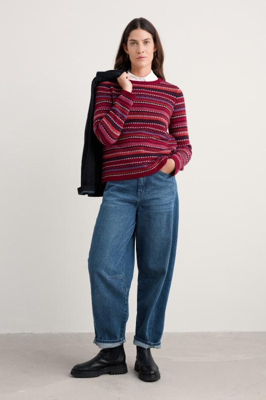 Seasalt Cornwall Percella Cove Fair Isle Jumper