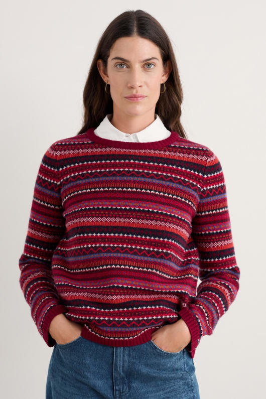 Seasalt Cornwall Percella Cove Fair Isle Jumper