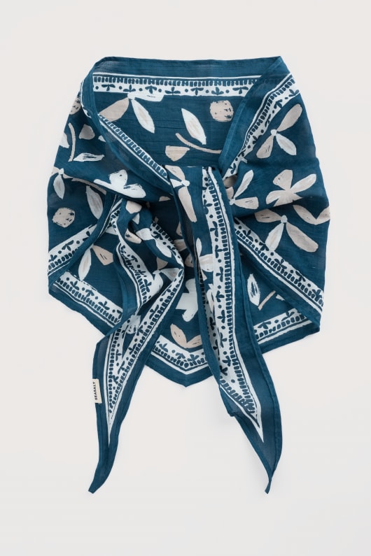 Seasalt Cornwall Posy Triangle Scarf