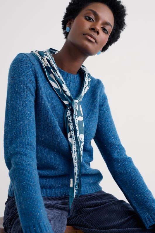 Seasalt Cornwall Posy Triangle Scarf