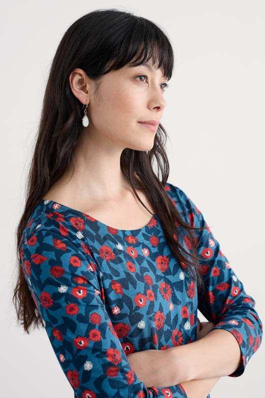 Seasalt Cornwall Reed Moon Drop Earrings