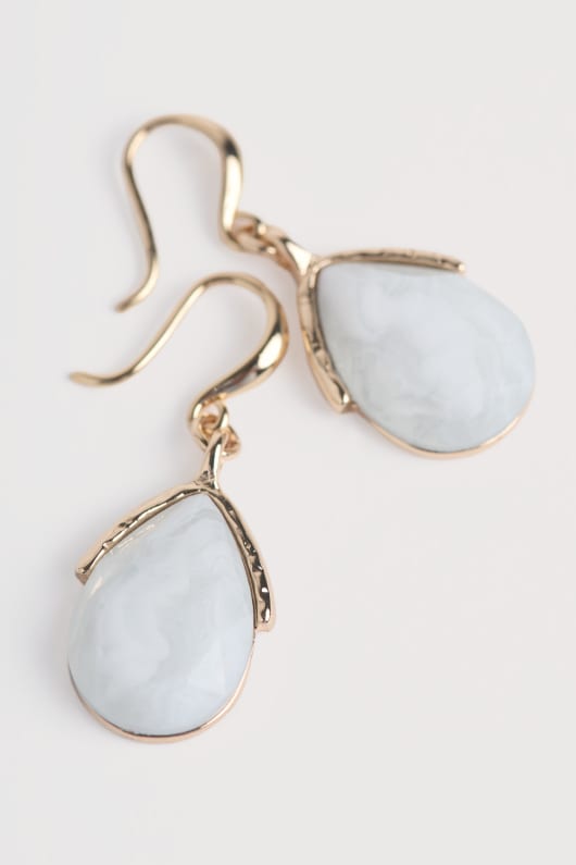 Seasalt Cornwall Reed Moon Drop Earrings