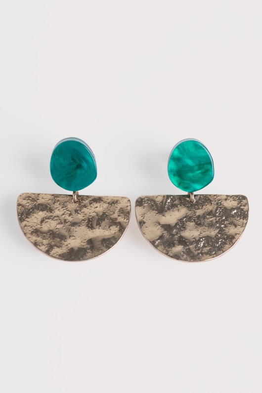 Seasalt Cornwall Rosenannon Crescent Drop Earrings