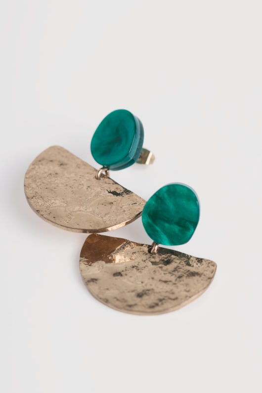 Seasalt Cornwall Rosenannon Crescent Drop Earrings