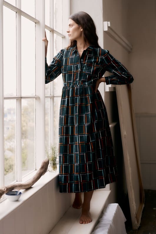 seasalt cornwall Rosina Shirt Style Midi Dress
